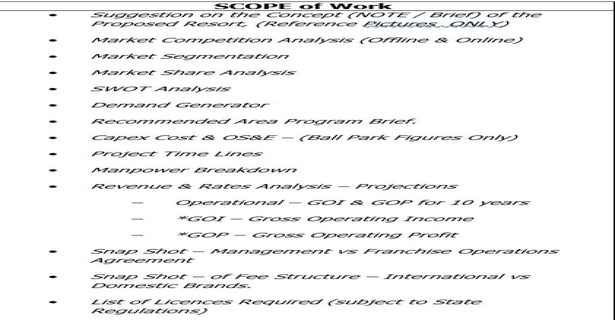 Feasibility Study & its Importance. - Hotels & Resorts