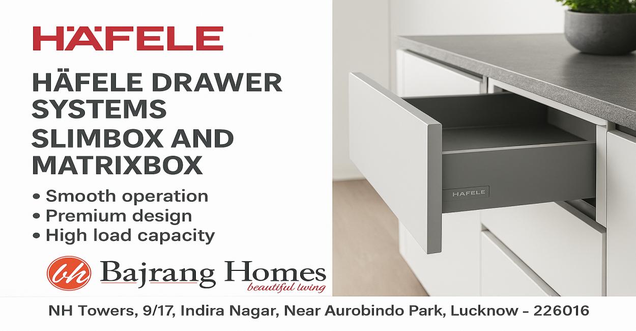 Hafele Slimbox and Matrixbox Drawer Systems at Bajrang Homes