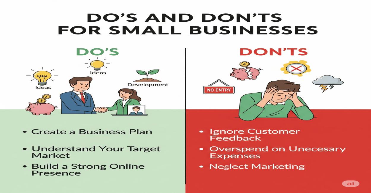 DOS AND DONTS FOR SMALL BUSINESSES