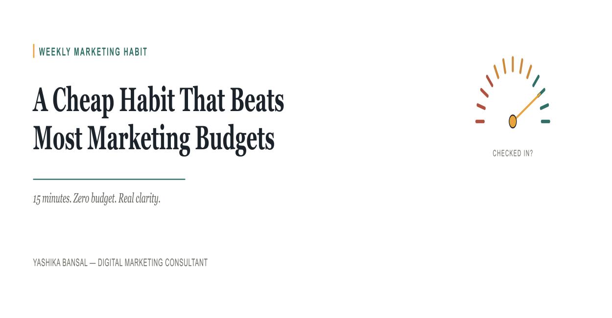 Habit That Beats Most Marketing Budgets