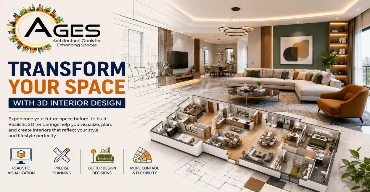 Transform Your Space with 3D Interior Design